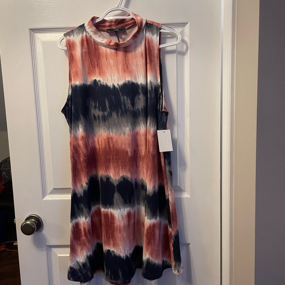 Tie Dye Sleeveless Dress